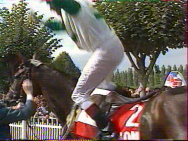 P. Brchet excute le saut  la Franco Dettori - image France 3